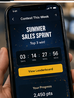Concept visual: contest countdown screen