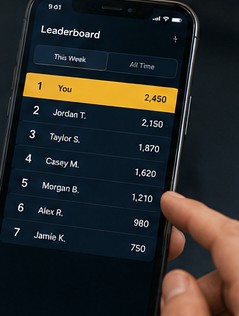 Concept visual: leaderboard standings detail